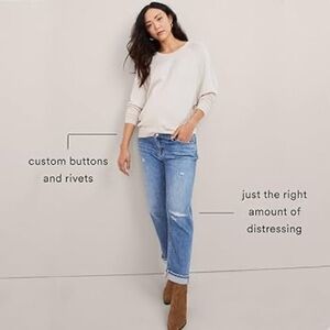 Hatch Boyfriend Maternity Jeans Sz 25